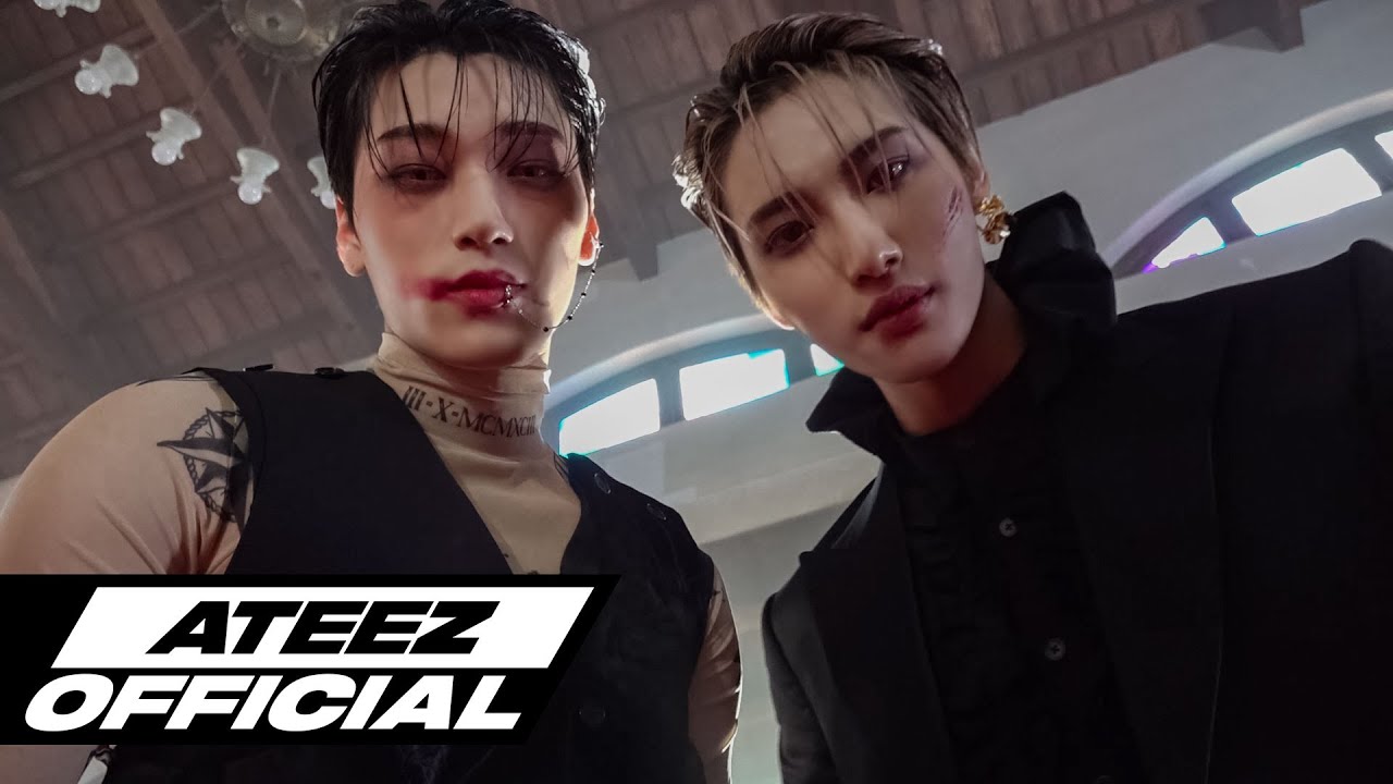 ATEEZ(에이티즈) - ‘THE BLACK CAT NERO’ Halloween Performance Video Behind Film's Banner