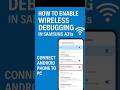 How to Enable Wireless Debugging in Samsung A21s | Wireless ADB Connection Without Cable #A21s