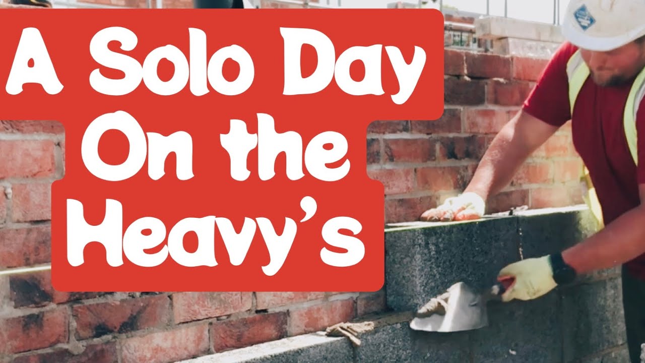 Видеоблог о кирпичной кладке — Гараж из кирпича и блоков (традиционная смесь) — Одиночный день на...