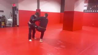 Guard pull to a triangle submission