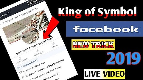 How To Create Invalid Name Facebook Account || Make New Stylish Name Fb Id 2019