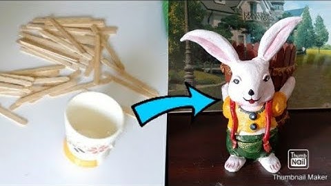 Wall putty crafts # rabbit planter #broken cup reuse #best diy 🔥🔥