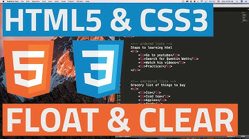 HTML5 and CSS3 beginner tutorial 25 - Float and Clear part 2