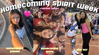 HOMECOMING SPIRIT WEEK *senior year | dress up days + football game