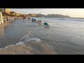 Cala Millor Mallorca - Grosse Wellen. Strand unter Wasser - Oktober 2017