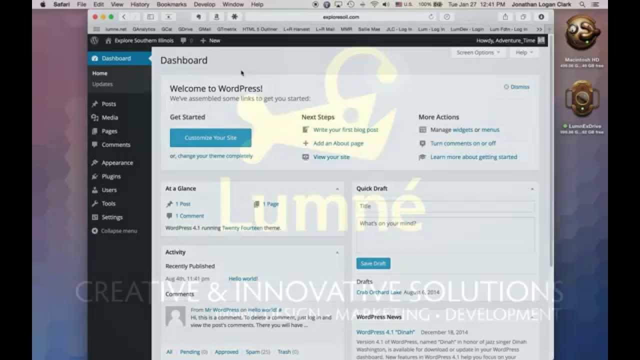 how to login to a wordpress administration panel youtube wordpress administration panel