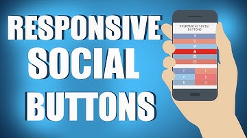 Responsive Social Media Buttons With HTML5 & CSS3