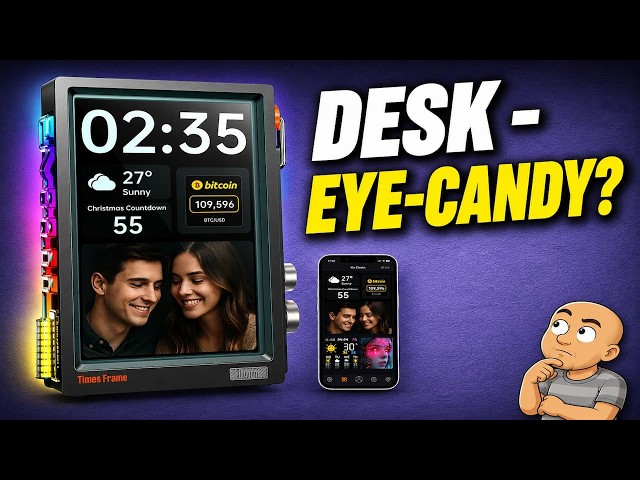 The Ultimate Sci-Fi Desk Gadget? Divoom Times Frame - YouTube