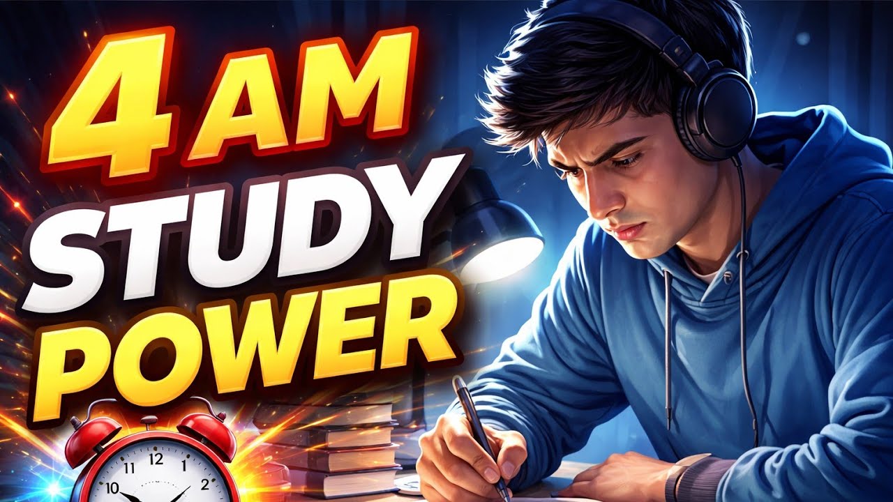 4 AM Study Power 🔥 | Study With Rohit | - YouTube