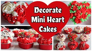 Decorate Mini Heart Cakes