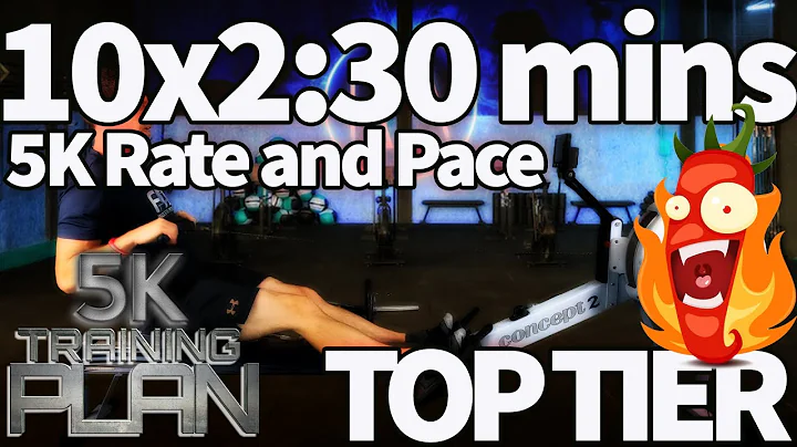 36 Minute HIIT Rowing Workout - Max Effort Intervals | 5K Plan Week 2 Row 3 | RowAlong