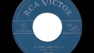 Video thumbnail of "1951 HITS ARCHIVE: My Heart Cries For You - Dinah Shore"