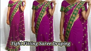 How To Wear Saree Tight Fitting Saree D Heavy Saree D