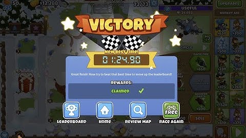 [BTD6] "Egg and Spoon" Race 01:24.90 (3rd Place) | Race #225