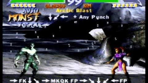 Killer Instinct Gold (N64): Glacius Combo Clips