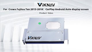 Viknav For Toyota Crown Fujitsu Ten 2015-2018-Display:  CarPlay Android Auto display screen