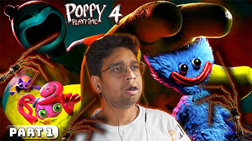 Finally Playing Poppy Playtime Chapter 4 : Safe Haven [Part 1] Horror Gameplay in Hindi