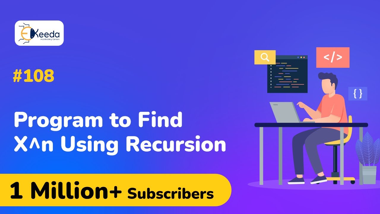 C Program to Find X^n Using Recursion - Functions in C Programming - C ...