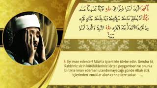 Tahrim suresi 8.ayet(3 farklı okuyuş)