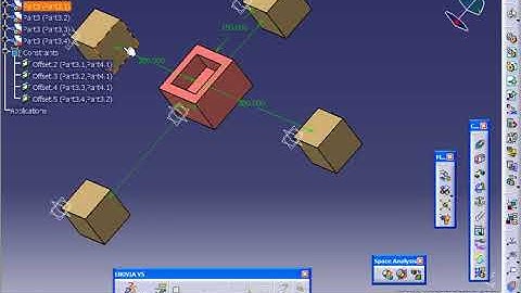Catia V5 Tutorial 113   Offset Constraint