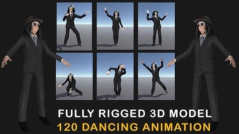 Unity assets Store | Fully Rigged 3D Model with 120 Dancing Animation