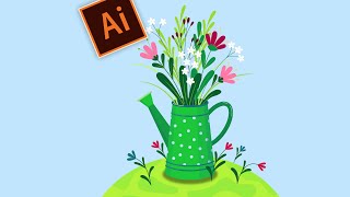 Рисуем весенний букет в Adobe Illustrator. Мастер-класс по векторной графике.