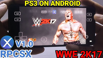 Ps3 new emulator on android rpcsx v1.0 costum gpu driver wwe 2k17 gameplay