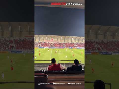 Reaksi Santai Erick Thohir &amp; Menpora Dito Saat Nonton Indonesia Vs Jordania. Selebrasi Gol Marselino