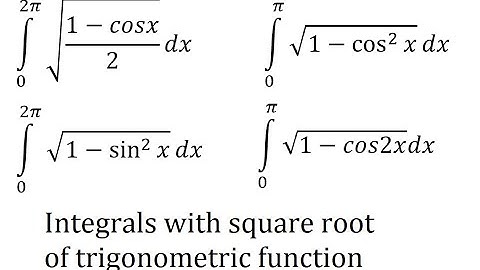 Calculus Help: Integral with square root of trigonometric function