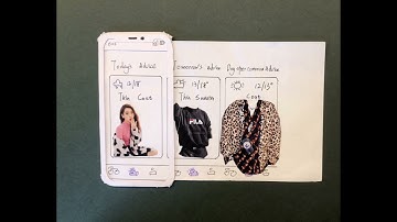 Physical prototype of weather app（final version）