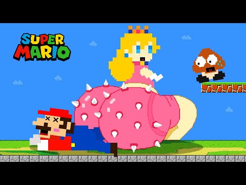 Princess Peach BUTT Super Sized vs the Mushroom Kingdom | Game Animation