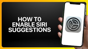 How To Enable Siri Suggestions In iPhone Settings 2025! Tutorial