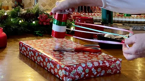 Gift Wrapping Christmas presents! (No talking Version) Taping, cutting & paper crinkles ASMR