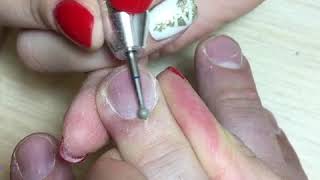 Срез кутикулы фрезой шар Срез кутикулы фрезой шар