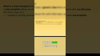 C++ Templates: Write Once, Use for Any Data Type!