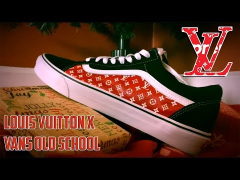 How To: Louis Vuitton x Supreme Collab Vans Sk8 Hi Cust... | Doovi