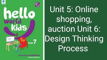Hello world kids class 7 Topics  Unit 5 Digital Citizenship,& Unit 6 Design Thinking explanation