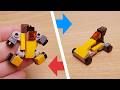 Mini LEGO brick 25 Parts! Ultra-Compact Sports Car transformer robot - Nano Racer #LEGO