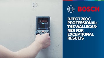 Bosch Professional D-tect 200 C: The wallscanner for exceptional results
