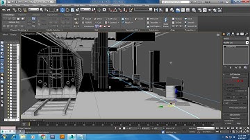 Tutorial on Modeling and texturing a subway station and train in 3dsmax. ( Part 5)
