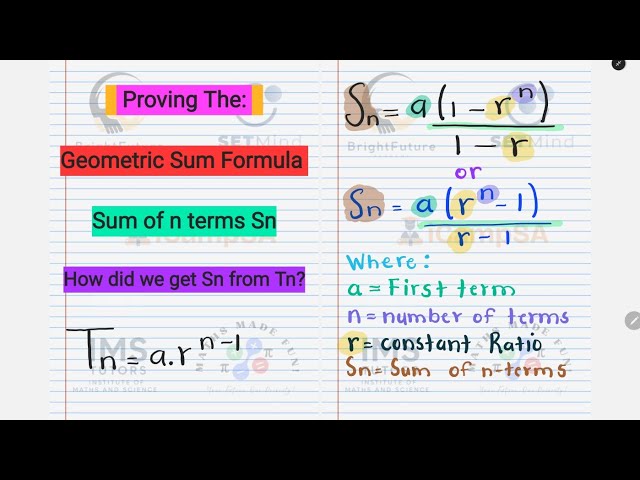 Sum Of Geometric Sequence Proof