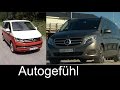 Best transporter/shuttle comparison test review Volkswagen T6 Multivan vs Mercedes V-Class V-Klasse