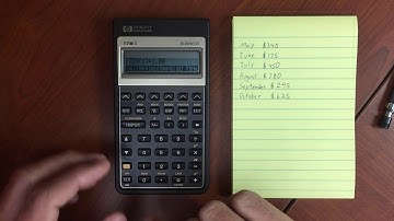 HP 17BII Sum Menu and Statistics
