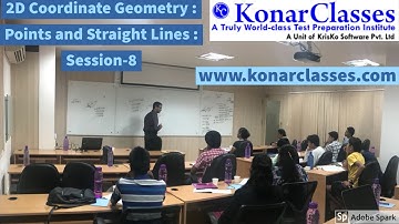 www.konarclasses.com : 2D-Coordinates-Geometry - Points and Straight Lines Session-8