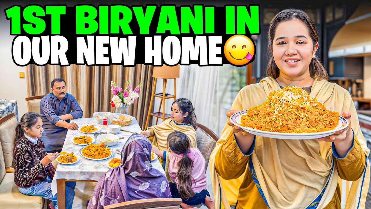 1st Biryani in our new home | Sitara yaseen new vlog 