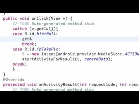 Android Application Development Tutorial   41   Finish Camera and Wallpaper App
