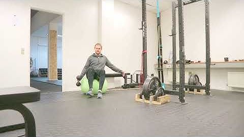 Advanced throwers ten Full can seated on stability balla