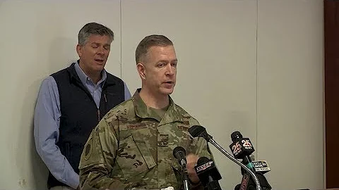 Brig. Gen. Richard Neely delivers remarks during a...