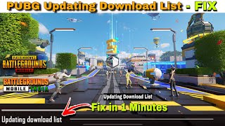 Updating Download List Error ✅ PUBG & BGMI How To Fix Updating Download List 2023