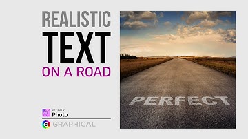 Affinity Photo Tutorial - Paint TEXT on a road / street with additional tips to make it look perfect